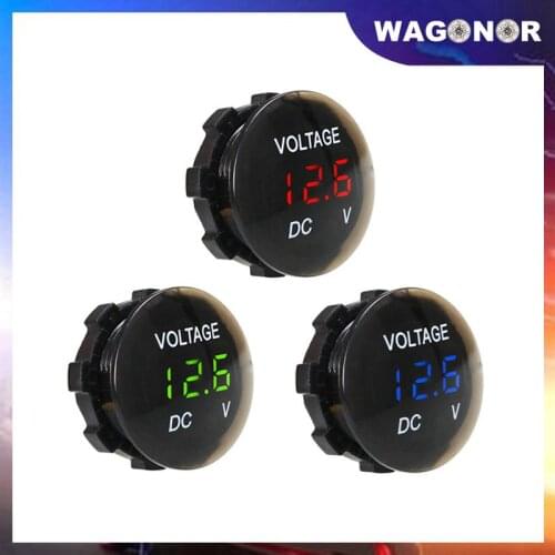 Digital Panel Voltmeter Voltage Meter Tester DC 12V-24V Led Display For Car Auto Motorcycle Boat ATV Truck Refit Accessories