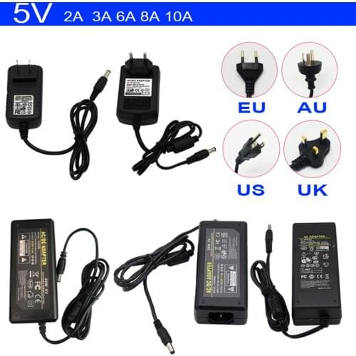 DC5V 2A 3A 6A 8A 10A AC100-240V Lighting Monitoring Transformer Power Adapter For Access Control Equipment Walkie Talkie