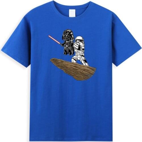 Star Wars Darth Vader Printed Mens T-Shirts The Dark Side King Clothes 2021 Disney Mandalorian Cartoon T Shirt Men Hip Hop Tops