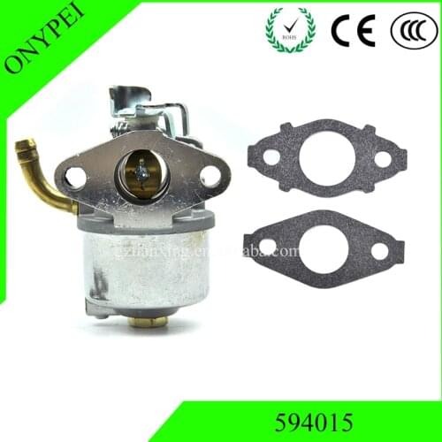 594015 Carburetor with Gaskets For Briggs & Stratton Lawnmower Supersedes 593358