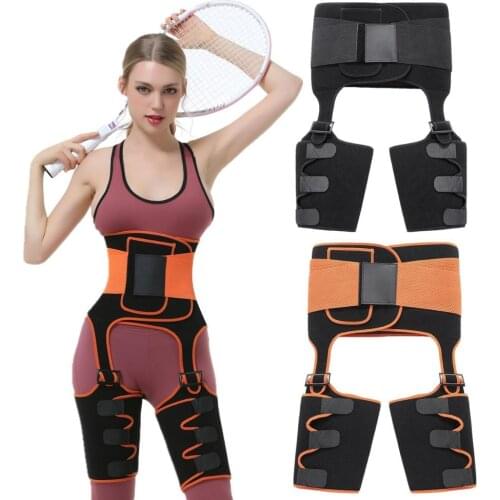 Women Neoprene High Waist Trainer Body Shaper Sweat Shapewear Adjustable Slim Belt Trimmer Leg Shapers Waist and Thigh Trainer