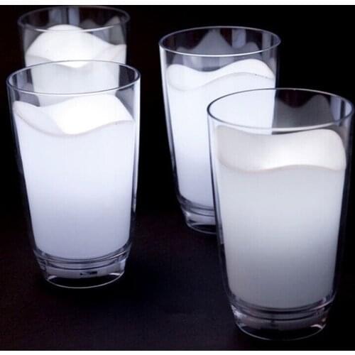 Creative Gift Milk Cup Lamp Bedside Simulation White Milk Cup Lights Qixi Romantic Night Light AAA Battery Power Supply