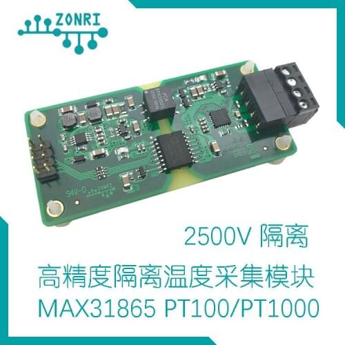 MAX31865 High-precision Isolated Temperature Acquisition Module PT100 / PT1000 (supports Multiple Channels) RTD