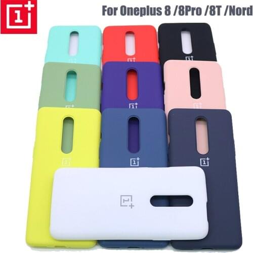 Original Oneplus Nord 8 8T Soft liquid silicone case For One plus 8pro slim soft back cover one plus Nord 8T 10 colour