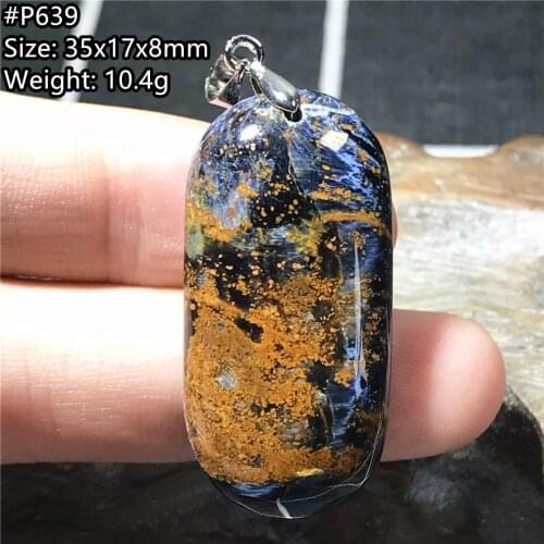 Necklace Pendant Natural Pietersite Jewelry For Women Men Healing Luck Crystal 35x17x8mm Beads Silver Namibia Energy Stone AAAAA