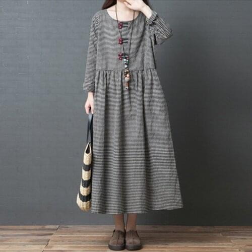 Plaid Shirt Dress 2019 Autumn Women Casual Long Sleeve Asymmetrica Loose Femme Turtleneck Oversized Pullover Vestidos DD1757 S