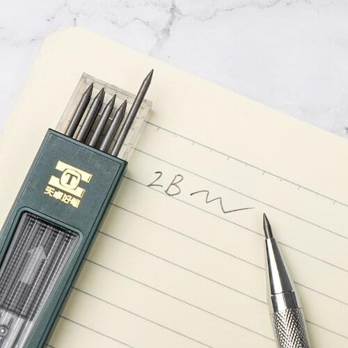 10PCs/Box 2B HB Black 2.0 Mechanical Pencil Lead Refill School Students Automatic Lead Core Refills Pencil Graphite lead Replace