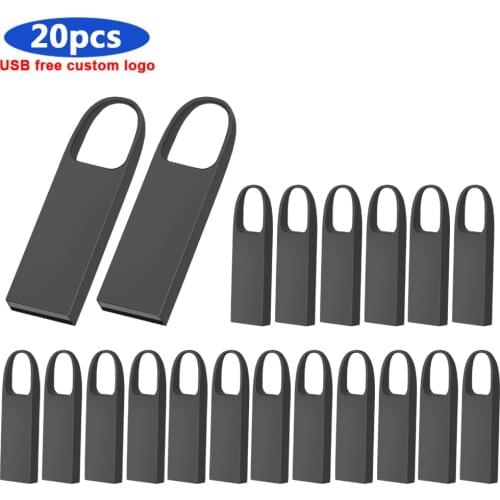 20pcs/lot free Personalize logo flash usb 2.0 memory 8GB metal pen drive 8GB 16GB 32GB 64GB usb flash drives usb Waterproof