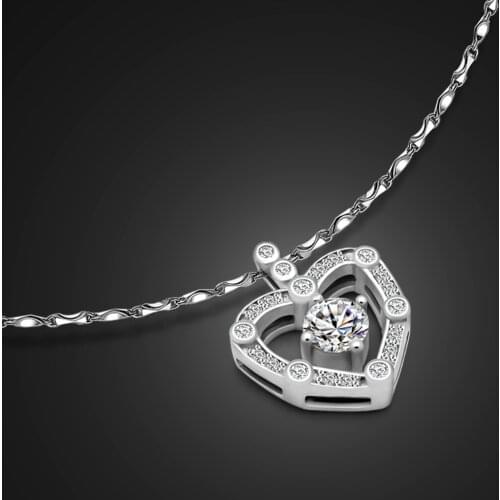 Bohemian Heart Choker Necklace For Women 100% 925 Sterling Silver Clavicle Chain 2020 Fashion Female Jewelry Gift