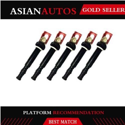 Remanufactured 5pcs For 2006-2010 BMW M5 M6 5.0L V10 E60 E63 E64 Ignition Coils 12137835108
