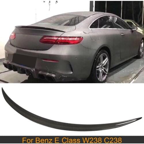 Car Rear Spoiler For Mercedes-Benz E Class W238 C238 E250 E400 E500 E550 2017-2019 Rear Trunk Lip Spoiler Wing Carbon Fiber