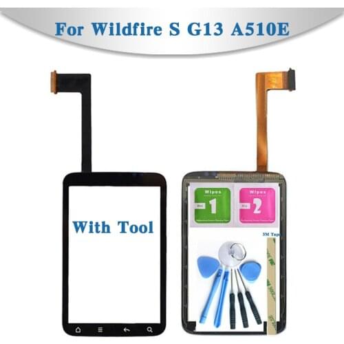 Replacement High Quality 3.5" For HTC Wildfire S G13 A510E Touch Screen Digitizer Sensor Outer Glass Lens Panel