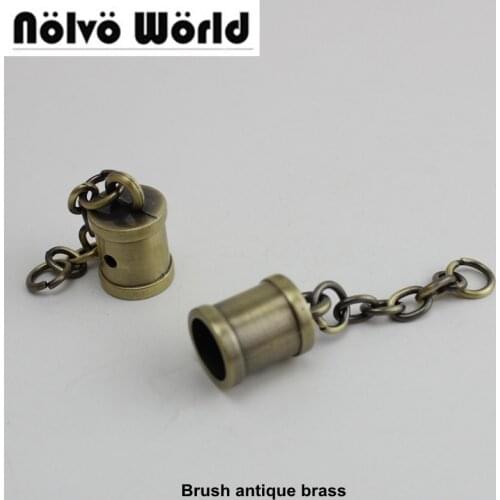 30pcs 6 colors fringe cap,metal fitting hardware handbag/bags tassel cap connector hanger