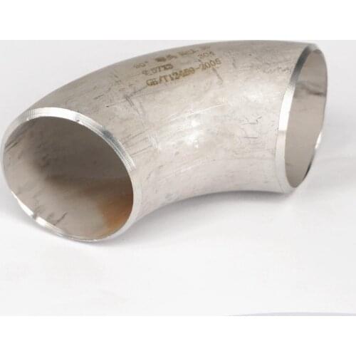57x3mm O/DxThickness 304 Stainless Steel 90 Degree Elbow Butt Welded Pipe Fitting Water gas Oil