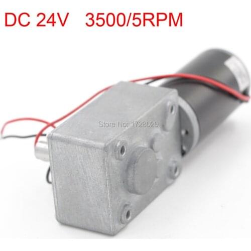 634JSX634-31ZY DC 24V 3500/5RPM DC Worm Gear Reduction Motor
