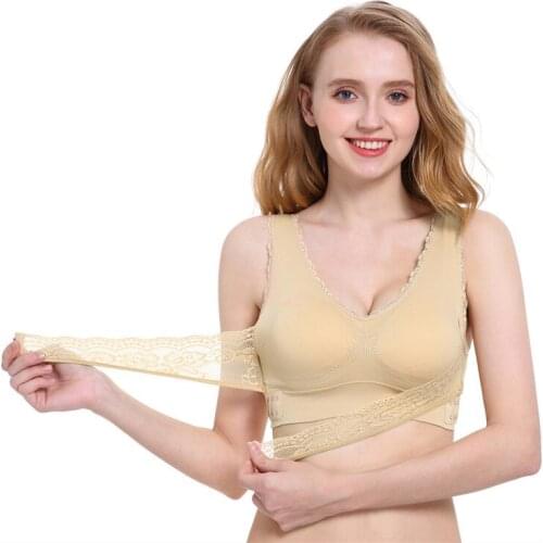 Large Size Women New Design Comfort Aire Bra Hollow Mesh Breathable Underwear Shockproof Sports Support Fitness Bras