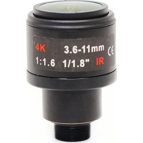 CCTV Camera 3.6-11mm Lens 6.0 MegaPixel 4K MTV M12 x 0.5 Mount Manual Focus and Zoom Lens For CCTV Camera