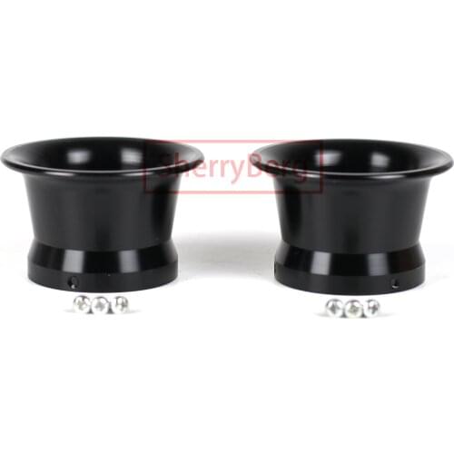 SherryBerg Billet 2" Velocity Stack FOR Keihin Mikuni TM PE28 PWK OKO 30 Carb Carburettor Carburetor Intake 50mm Black Colr PAIR