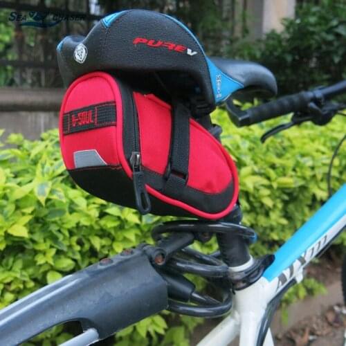 Mini Bike Storage Saddle Bag Bicycle MTB Seat Tail Rear Pouch 600D Nylon Waterproof Ultra-Light Cycling Saddle Bags