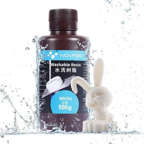 NOVA3D Water Washable 3D Printer Resin LCD UV-Curing Resin 405nm Print Material UV Sensitive Liquid Photopolymer resina 500g
