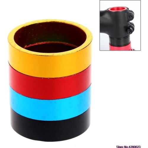 2021 New 1/10MM Aluminum MTB BMX Road Bike Bicycle Cycling Headset Stem Spacer 4-Color