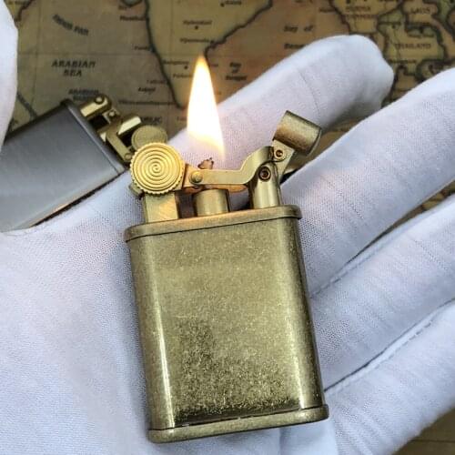 New ZORRO Ejection Ignition Kerosene Lighter Jet Windproof Retro Trench Grinding Wheel Flint Oil Lighter Free Fire Smoking Gift