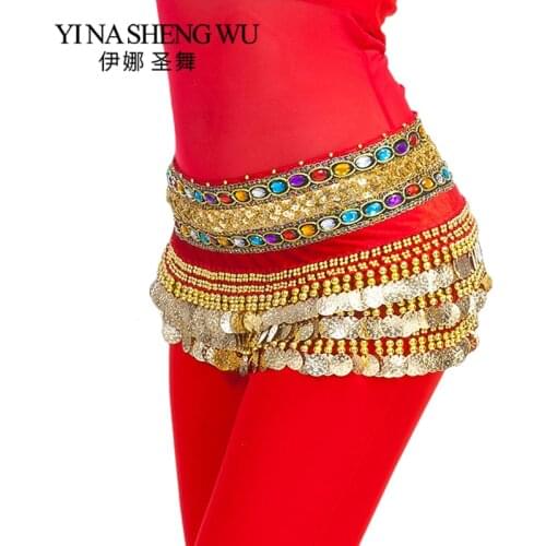 Wholesale Cheap 248 credits drilled a double chain belly dance hip belt waist chain waist chain waist chain waist Egypt