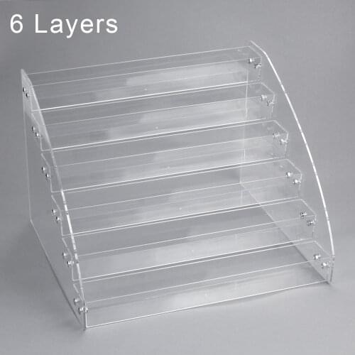 1 To 7 Tier Nail Polish Organizer Nail Art Tools Acrylic Display Holder Manicure Stand Cosmetics Storage Rack Makeup Shelf Case