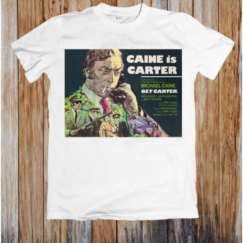 Get Carter 1970s Retro Movie Poster Unisex T Shirt New Metal Short Sleeve Casual Shirt