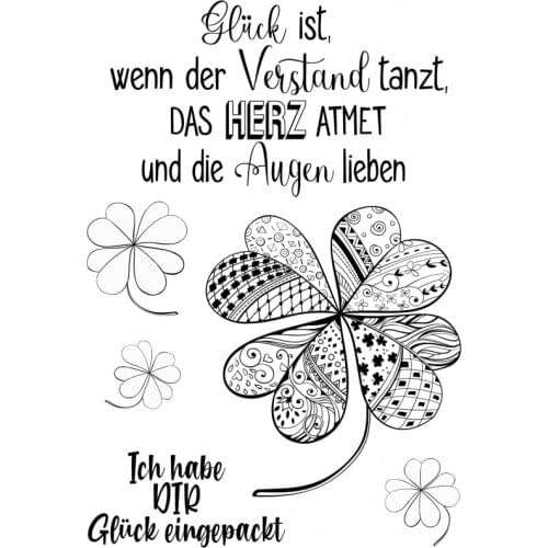 German Words Transparent Clear Silicone Stamp/Seal for DIY scrapbook/photo album Decorative clear stamp sheets ST0828