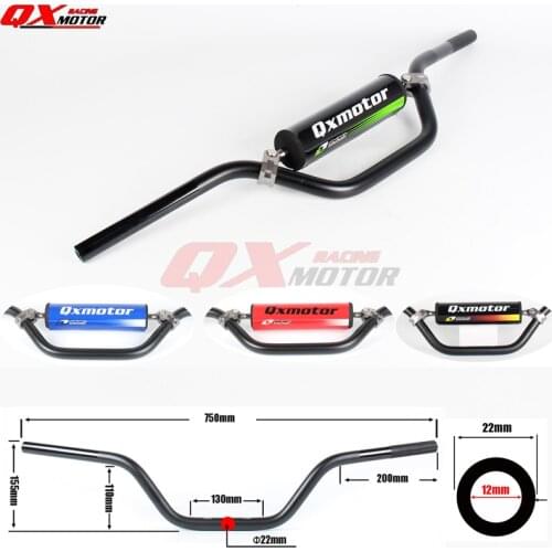 Universal 7075 alloy 7/8" 22mm Handlebar Handle bar For CRF YZF KLX RMZ Dit Pit Bike MX Motorcycle ATV Quad