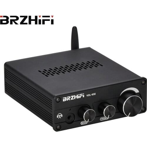 BRZHIFI 6J5 Vacuum Tube Preamplifier Bluetooth 5.0 Electron Tube Stereo Pre-amplifier With Tone Ajustment For Sound Amplifier