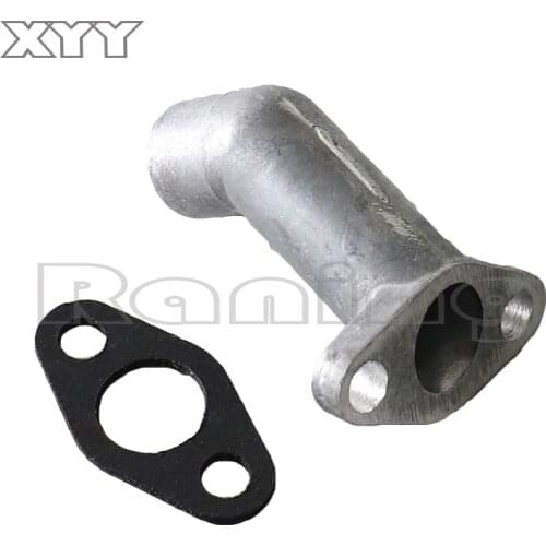 Carburetor Intake Manifold Fit For 2-stroke 49cc 66cc 80cc Engine Motorized Bicycle