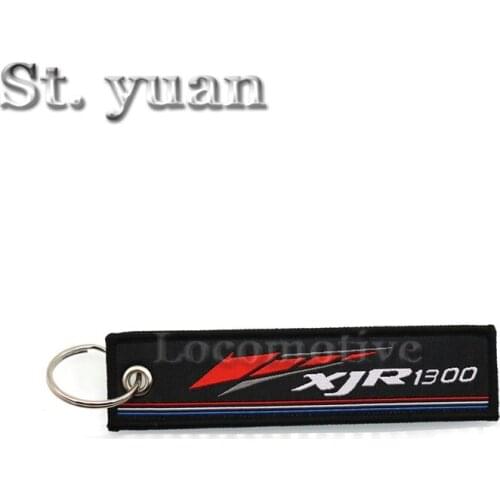 For Yamaha Motorcycle Key XJR1300 XJ6 FZ6 FZ1 XJR1200 FAZER Embroidered Keychain Key Ring
