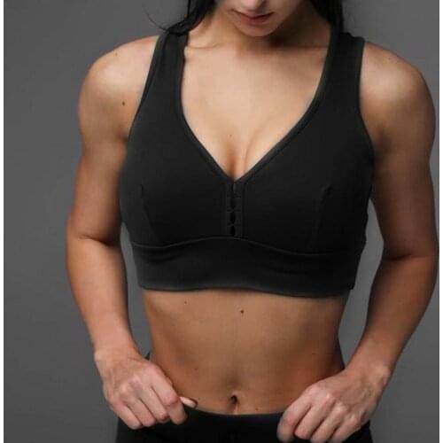 Womens Sport Bra Breathable Fitness Motion Running Vest Underwear Padded Underwear 3 Colors No Steel Wire Bra For Lady Female