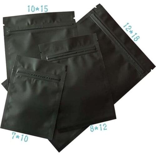 100Pcs/Lot Colorful Matte Aluminum Foil Zip Lock Packing Bag Resealable Zipper Mylar Pack Pouch Self Seal Storage Package Bags