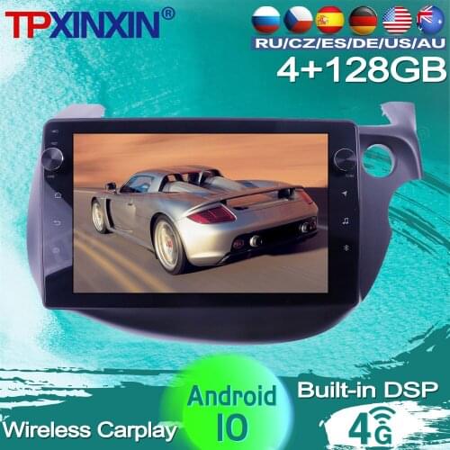 128G For Honda Fit 2008 2009 2010 2011 - 2013 Android 10 Car Radio Tape Multimedia video player GPS Navigation AI Vioce Control