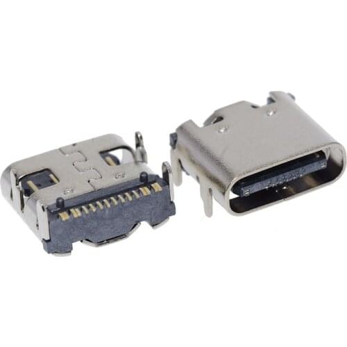 50PCS/LOT SMT USB-3.1 socket 16P bi-directional Type-C female socket 4-pin hd transmission port