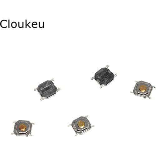50Pcs Copper SMD 4x4 Tact Push Button Switch 4*4*1.5MM 1.6/1.7/1.9/2/2.3/2.5/3/3.5/4/4.3/5/6/7/8/9