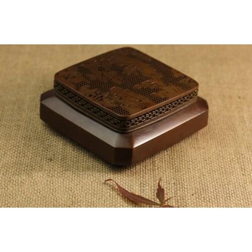 Aromatherapy Incense Censer Burner Box Handmade Pure Copper Stove Furnace
