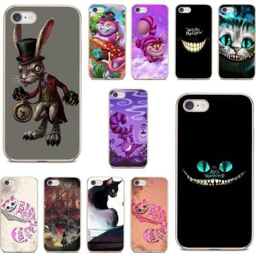 For Huawei P30 P40 P20 P7 P8 P9 P10 Lite Plus Pro 2015 2016 2017 Mini Phone Covers anime-Cheshire-Cat-alice-in-wonderland