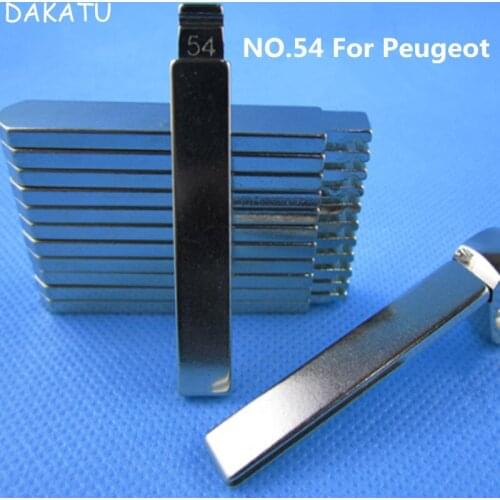 DAKATU NO.54 58 Remote key blade For Peugeot 307 Citroen 508 301 2008 3008 Universal key blade HU83/VA2 54# 58# KEY BLADE