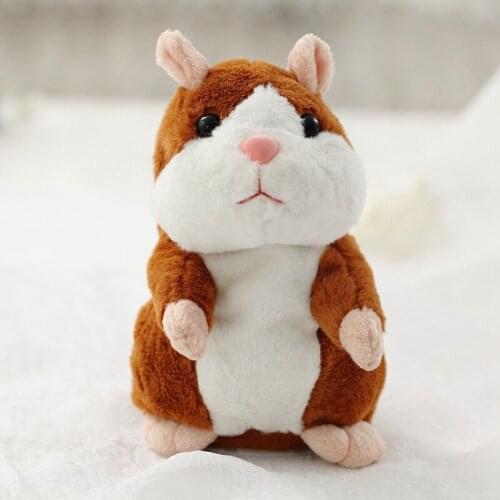 Kids Talking Hamster Mouse Pet Plush Toy Hot Cute Speak Talking Sound Record Hamster Educational Toy for Children Gifts