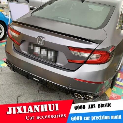 For Accord Spoiler 2018-2019 Honda Accord ACK Spoiler ABS plastic Material Car Rear Wing Color Rear Spoiler