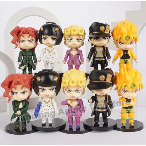 JoJos Bizarre Adventure Giorno Giovanna Bruno Bucciarati Kujo Jotaro Dio Kakyoin Noriaki PVC Figures Toys Dolls 5pcs/set