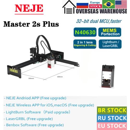 NEJE Master 2S Plus 30W Laser Wood Engraver Cutter Engraving Cutting Machine CNC Router Lightburn LaserGRBL Bluetooth for DIY