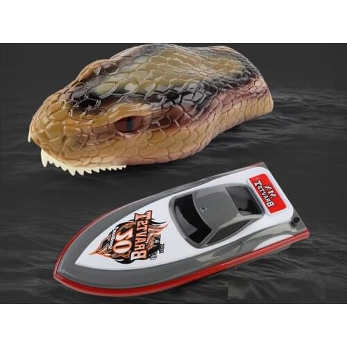 2 In 1 2.4G Rc Boat Remote Control Snake Boats Electric Animal Ship 15Km/h Simulation Summer Water Spooftoys for Children Boys