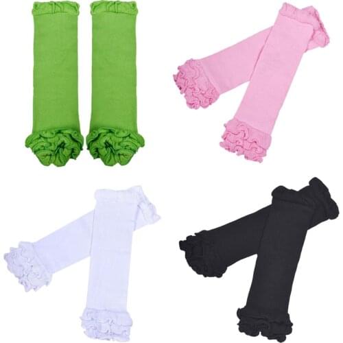 M89CNew Children Baby Girl Socks Baby Leg Warmers Sock Kneepad Tight Stocking Socks White/Black/Green/Pink