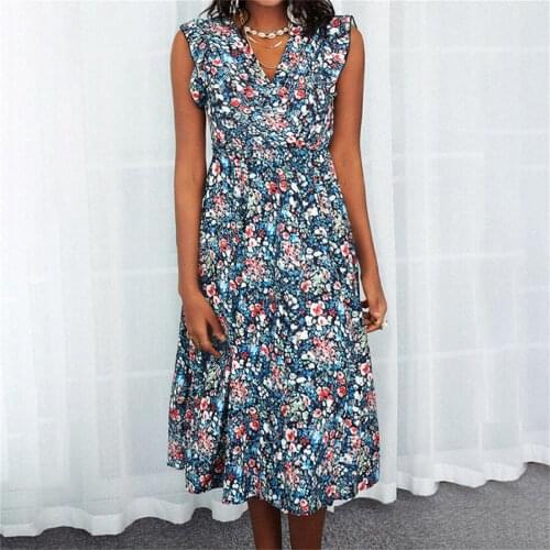Летние платья без рукавов Maycaur China At AliExpress