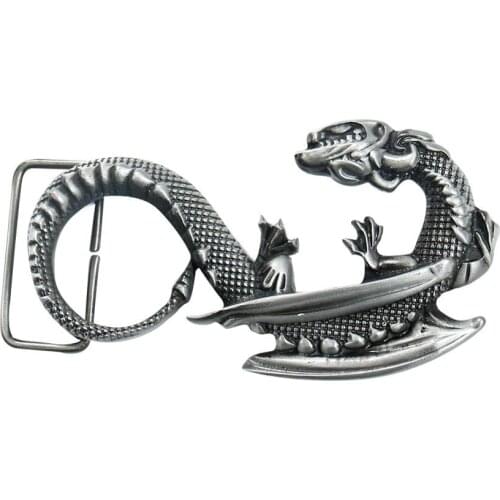 Men Belt Buckle Snake Dragon Image Engraved Mens Novelty Leather Strap Decor Buckles Magic Animal Design Accessories Parts
